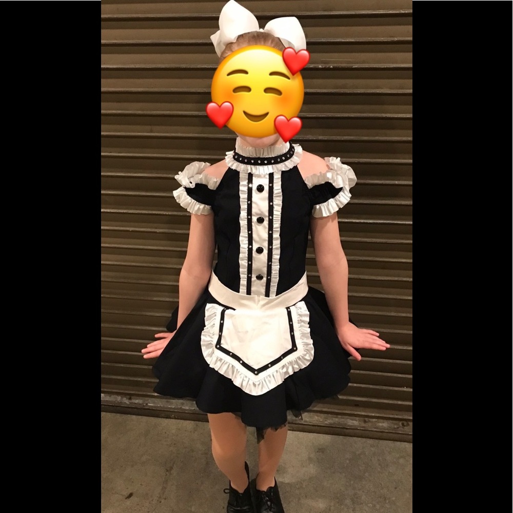 Child’s Large Dance Costume. Weissman Black and white.